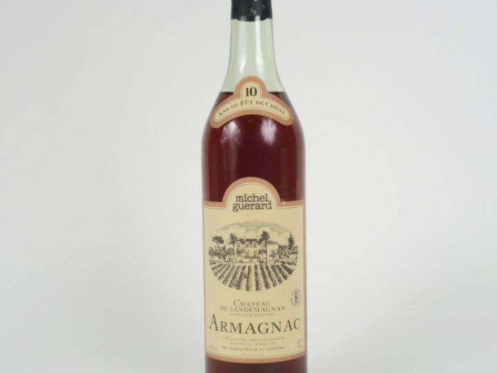 1 BOUTEILLE ARMAGNAC CHÂTEAU DE SANDEMAGNAN MICHEL GUERARD '10 ANS' 43