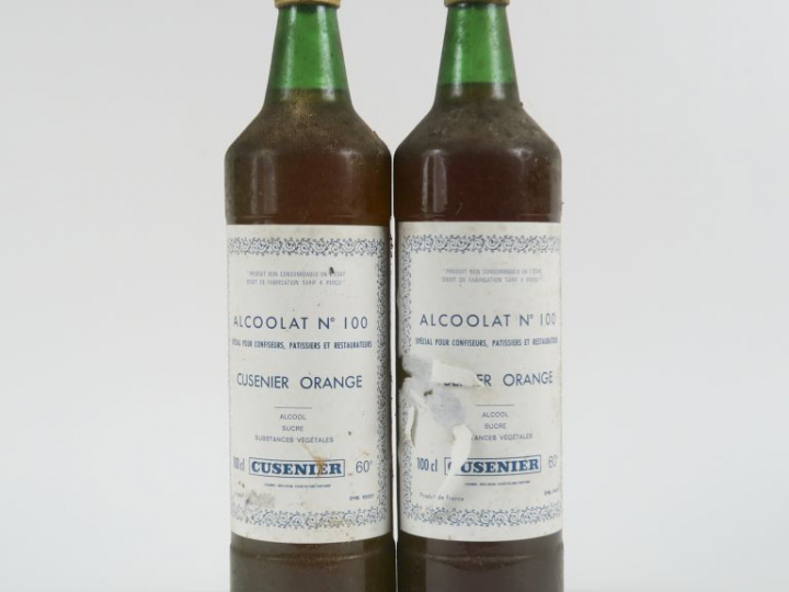 2 BOUTEILLES ALCOOLAT CUSENIER ORANGE 60°