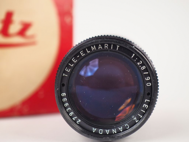 LEITZ Canada. Tele - ELMARIT F=90/1:2,8. Objectif n° 2793999 avec sa b