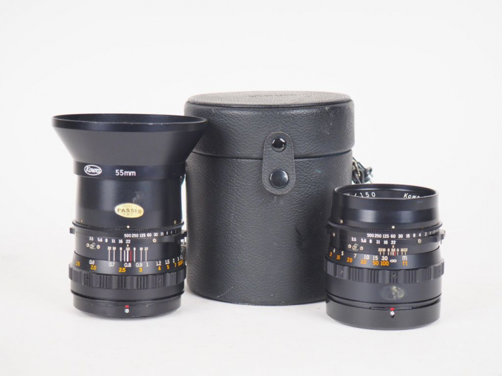 Lot de deux objectifs KOWA :  - KOWA F=150mm/1:3,5 n° 461576 avec sa h