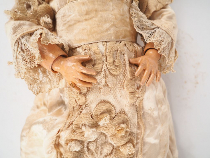 Poupée hybride, tête de fabrication française SFBJ, moule jumeau aux y