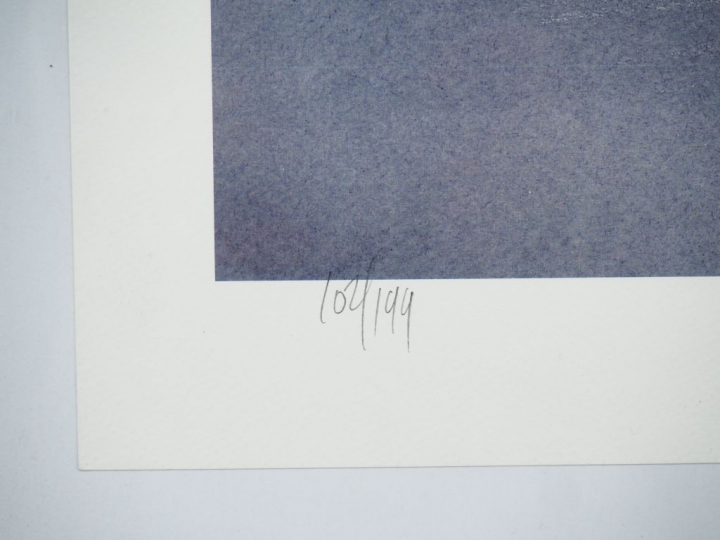 ENKI BILAL. 'Animal'z '. Lithographie, signée et numérotée 102/199. Di