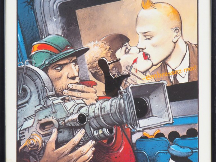 ENKI BILAL. Lot de 5 affiches dont une signée : 'La foire aux immortel