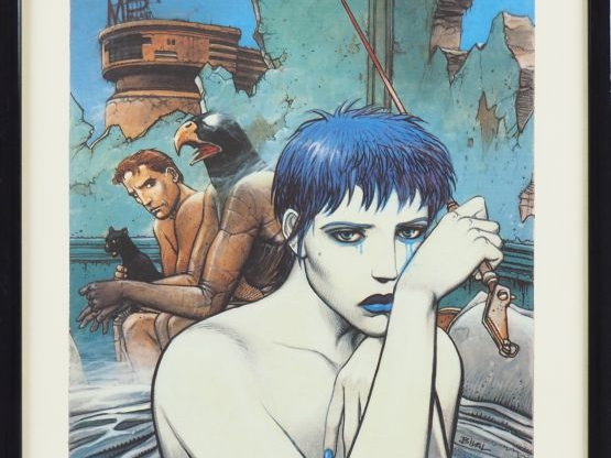 ENKI BILAL. Lot de 5 affiches dont une signée : 'La foire aux immortel