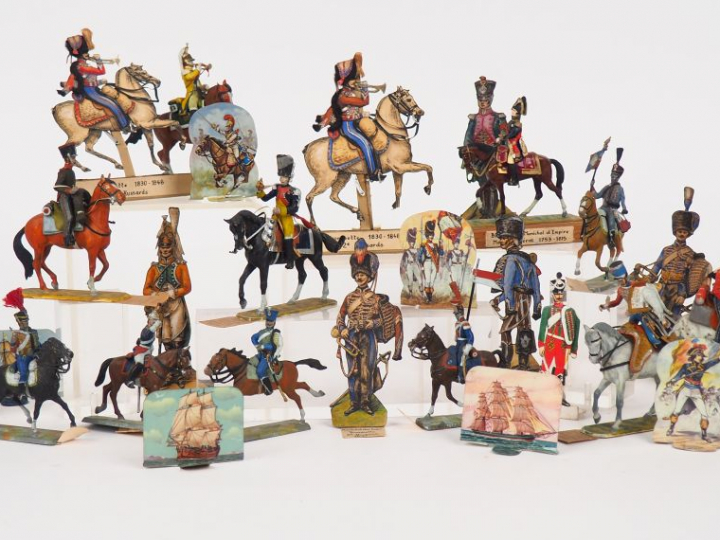 Lot de figurines de plastique Historex et Mokarex peints en état d’usa