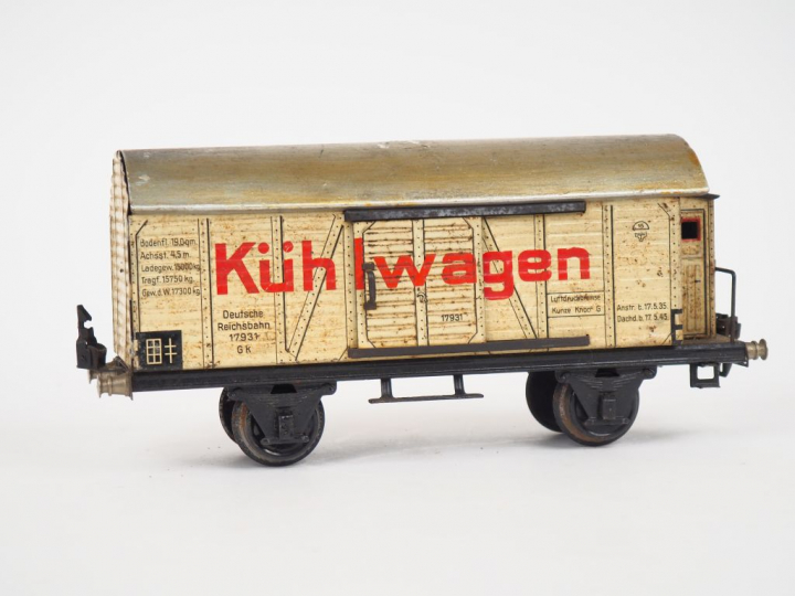 MARKLIN. Wagon publicitaire Kuhlwagon. Toit repeint Ecartement I. Etat