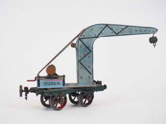 Vente aux enchères MARKLIN. Ecartement I. Grue de voie 10000 kg avec trace de repeint.