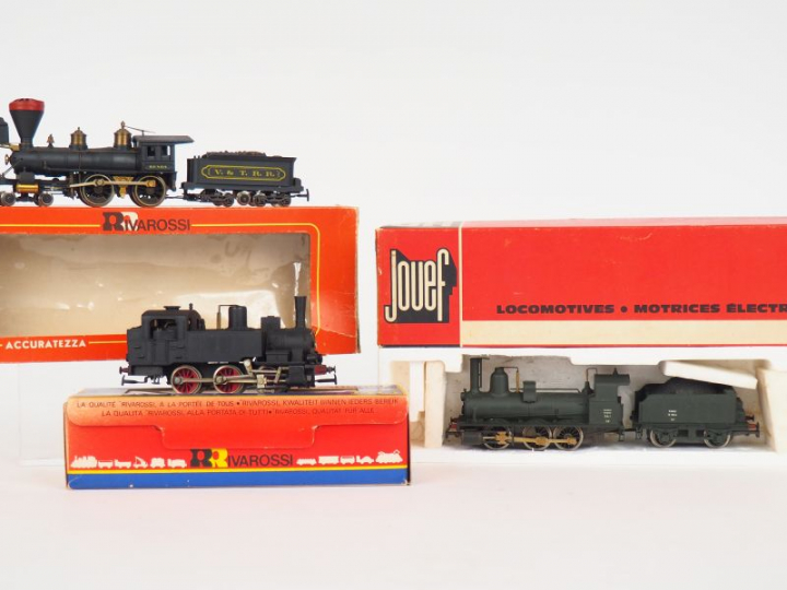 RIVAROSSI HO Matériel roulant lot de 3 locomotives dont loco type 220 