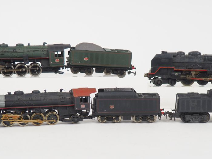 JOUEF HO Matériel roulant lot de 3 locomotives vapeur sans boite dont 