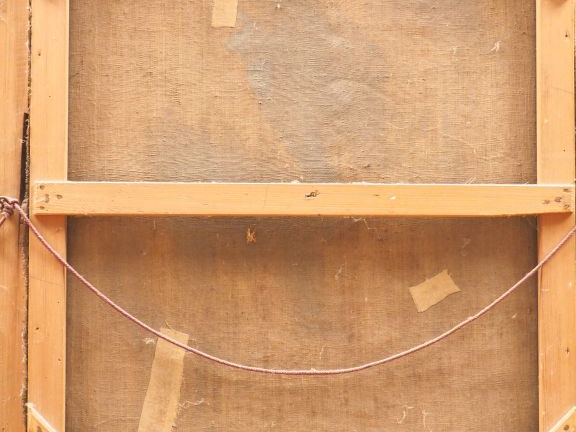 Ecole française XVIIIème. "Portrait d'érudit". Huile sur toile. Dim. 7