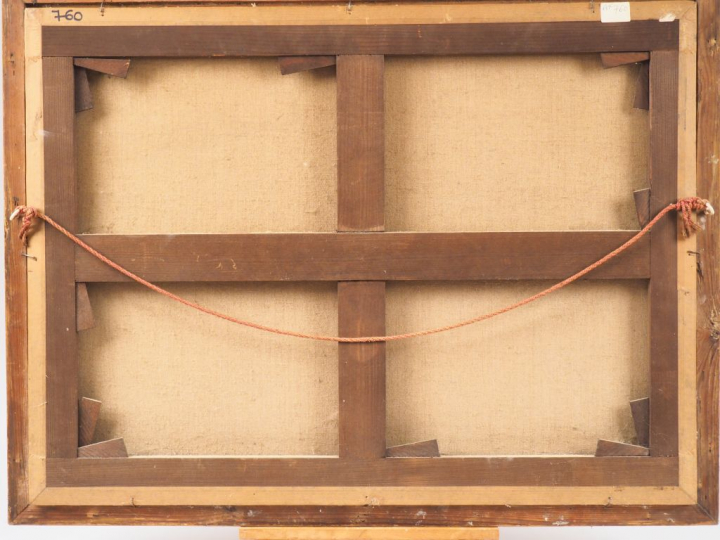 Ecole française dans le goût du XVIIIème. "Natures mortes". Paire d'hu