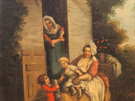 Ecole française fin XVIIIème - début XIXème. "L'art d'être grand-paren