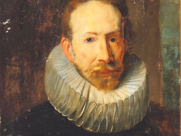 Ecole du Nord XIXème. "Portrait d'homme". Huile sur toile. Dim. 60 x 4