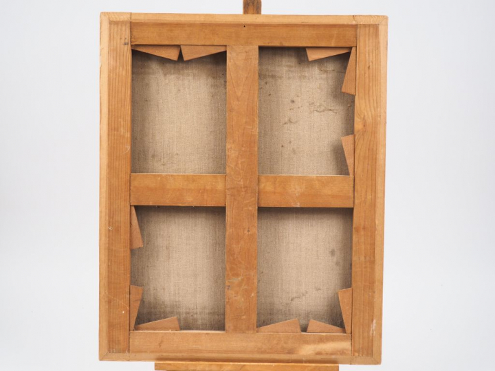 Ecole du Nord XIXème. "Portrait d'homme". Huile sur toile. Dim. 60 x 4