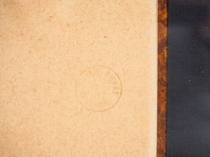 Jean-Pierre LAURENS. "Le domestique". Dessin au crayon, cachet d'ateli