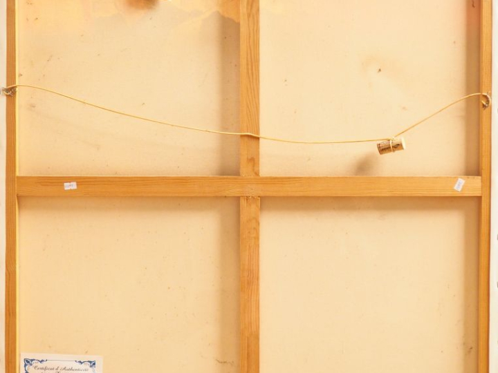 TINE (Martine Biasotto). "Accords majeurs". Huile sur toile signée en 