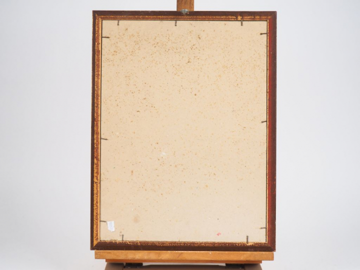 Ecole française Xxème. "Etude de jeune fille". Dessin signé en bas à d