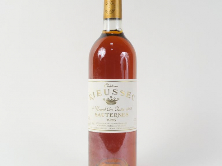 1 BOUTEILLE CHÂTEAU RIEUSSEC 1er CC SAUTERNES - 1986 - BG