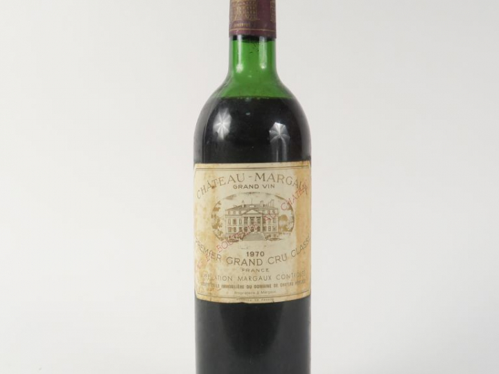1 BOUTEILLE CHÂTEAU MARGAUX 1er GCC MARGAUX - 1970 - MEP/ET