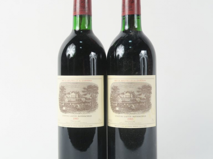 2 BOUTEILLES CHÂTEAU LAFITE ROTHSCHILD 1er GCC PAUILLAC - 1983 - BG