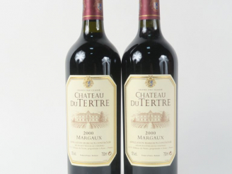 Vente aux enchères 2 BOUTEILLES CHÂTEAU DU TERTRE GCC MARGAUX - 2000