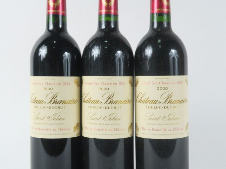 3 BOUTEILLES CHÂTEAU BRANAIRE GCC ST JULIEN - 2000