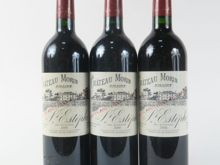 3 BOUTEILLES CHÂTEAU MORIN CB ST ESTEPHE - 2000