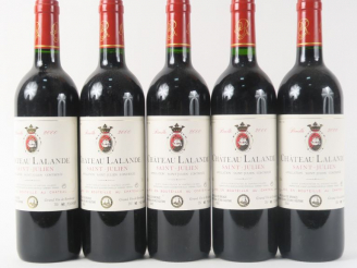 Vente aux enchères 5 BOUTEILLES CHÂTEAU LALANDE BORIE SAINT JULIEN - 2000