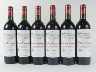 Vente aux enchères 6 BOUTEILLES CHÂTEAU LASSEGUE 'CUVÉE FLORA' GC ST EMILION - 2001