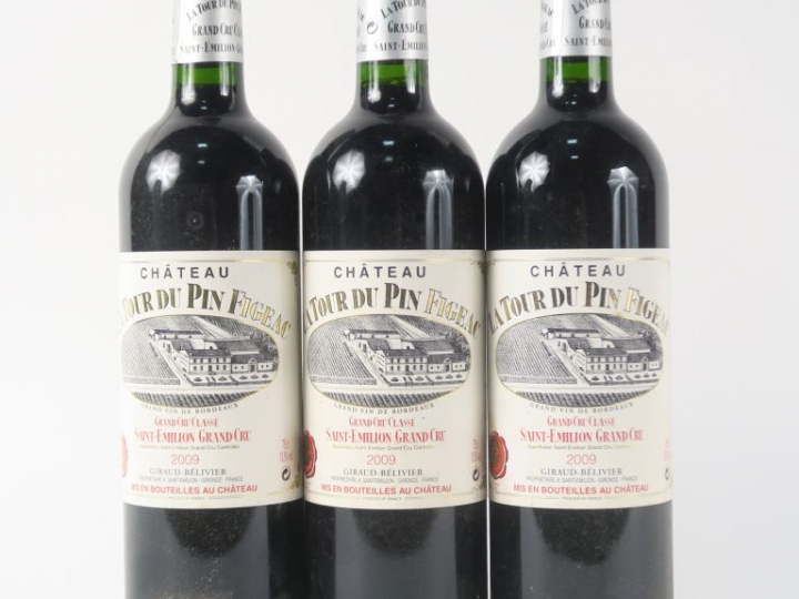 3 BOUTEILLES CHÂTEAU LA TOUR DU PIN FIGEAC GCC ST EMILION - 2009