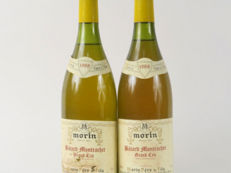 Vente aux enchères 2 BOUTEILLES BATARD MONTRACHET GC MORIN - 1988