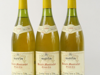 Vente aux enchères 3 BOUTEILLES BATARD MONTRACHET GC MORIN - 1988
