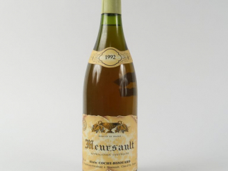 Vente aux enchères 1 BOUTEILLE MEURSAULT ALAIN COCHE BIZOUARD - 1992
