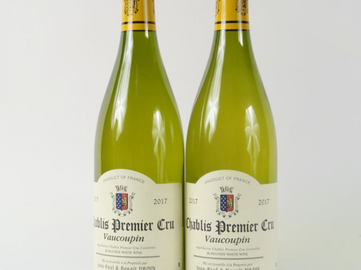 2 BOUTEILLES CHABLIS 1er CRU 'VAUCOUPAIN' DROIN - 2017