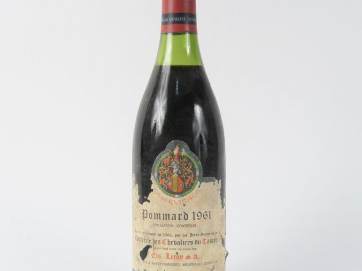 1 BOUTEILLE POMMARD TASTEVINAGE MISE LEROY - 1961 - ELA