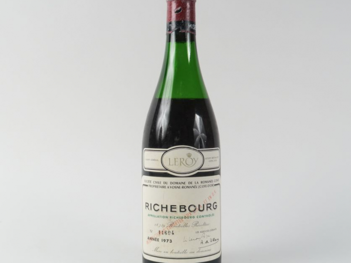 1 BOUTEILLE RICHEBOURG DOMAINE DE LA ROMANÉE CONTI - 1973 - 6 CM/CAPS 