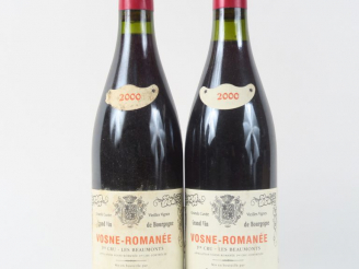 Vente aux enchères 2 BOUTEILLES VOSNE ROMANÉE 1er CRU 'LES BEAUMONTS' DOMINIQUE LAURENT -