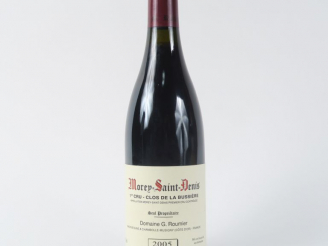 Vente aux enchères 1 BOUTEILLE MOREY SAINT DENIS 1er CRU 'CLOS DE LA BUSSIERE' DOMAINE G.