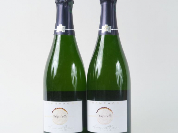 2 BOUTEILLES CHAMPAGNE FRANCOISE BEDEL 'ORIGIN'ELLE'