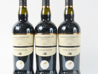 Vente aux enchères 3 BOUTEILLES BANYULS GC 'DEMI SEC' CELLIER DES TEMPLIERS - 2004