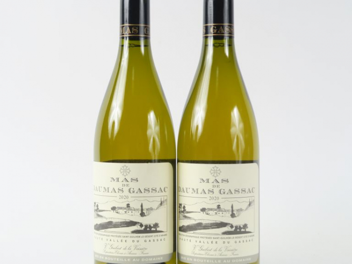 2 BOUTEILLES MAS DE DAUMAS GASSAC BLANC - 2020