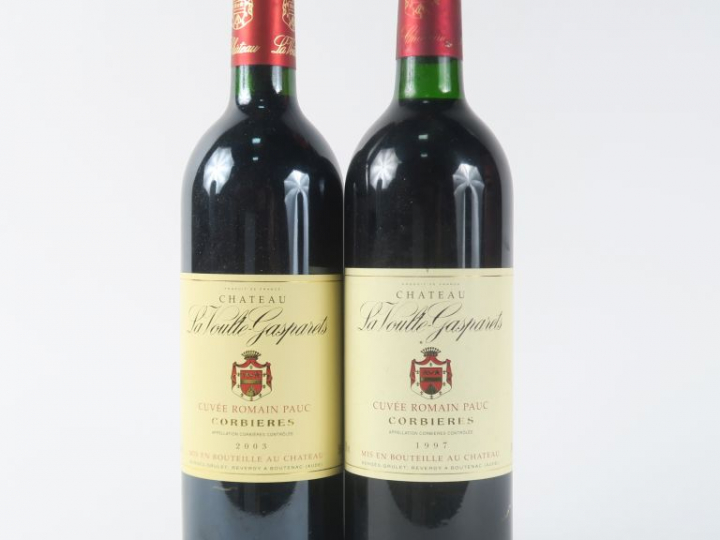 2 BOUTEILLES CHÂTEAU LA VOULTE GASPARETS 'CUVÉE ROMAIN PAUC' CORBIERES