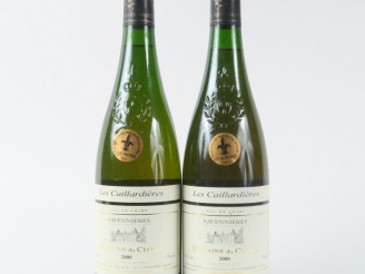 Vente aux enchères 2 BOUTEILLES DOMAINE DU CLOSEL 'LES CAILLARDIERES' SAVENNIERES - 2000