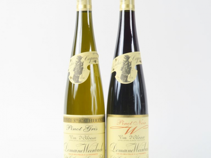 2 BOUTEILLES CLOS DES CAPUCINS DOMAINE WEINBACH 2014 : 1 PINOT GRIS 'C