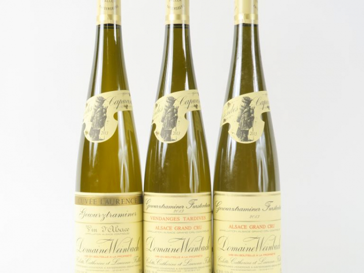 3 BOUTEILLES GEWURZTRAMINER CLOS DES CAPUCINS DOMAINE WEINBACH 2013 : 