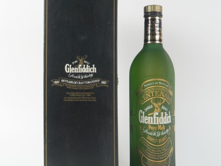 1 BOUTEILLE WHISKY GLENFIDDICH 'CENTENARY' 1887/1987 43° - COFFRET