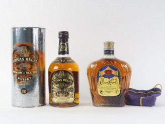 Vente aux enchères 2 BOUTEILLES WHISKY : 1 CHIVAS REGAL '12 ANS' LIMITED EDITION 2000 - 1