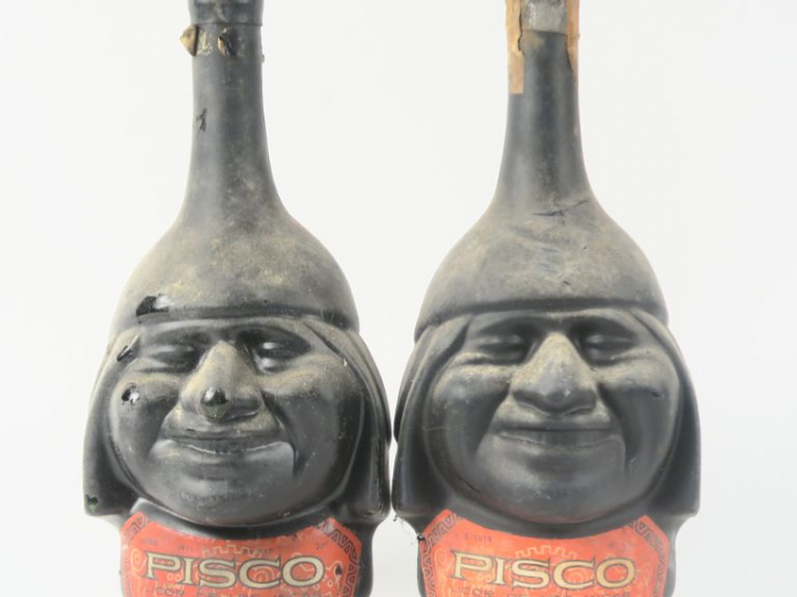 2 VIEILLES BOUTEILLES PISCO LICOR DE LOS INCAS 33°
