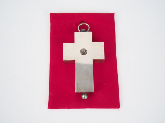 Vente aux enchères Reliquaire en argent. Poids : 120 g