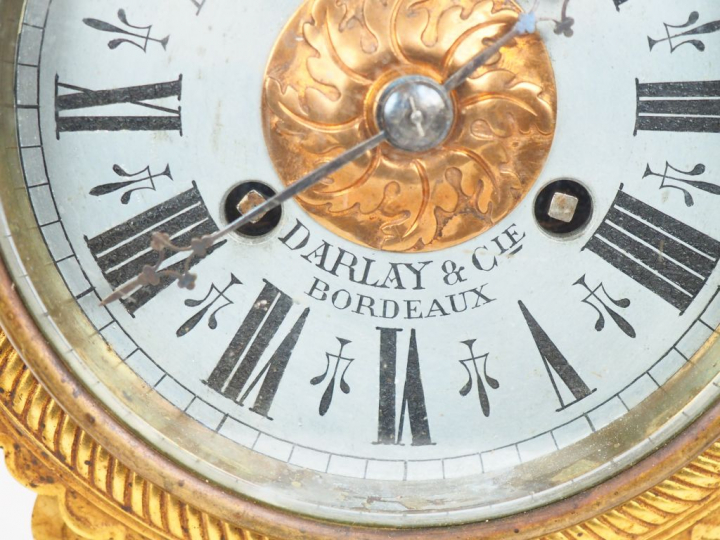 Garniture de cheminée fin XIXème - début Xxème de style Louis XIV en b